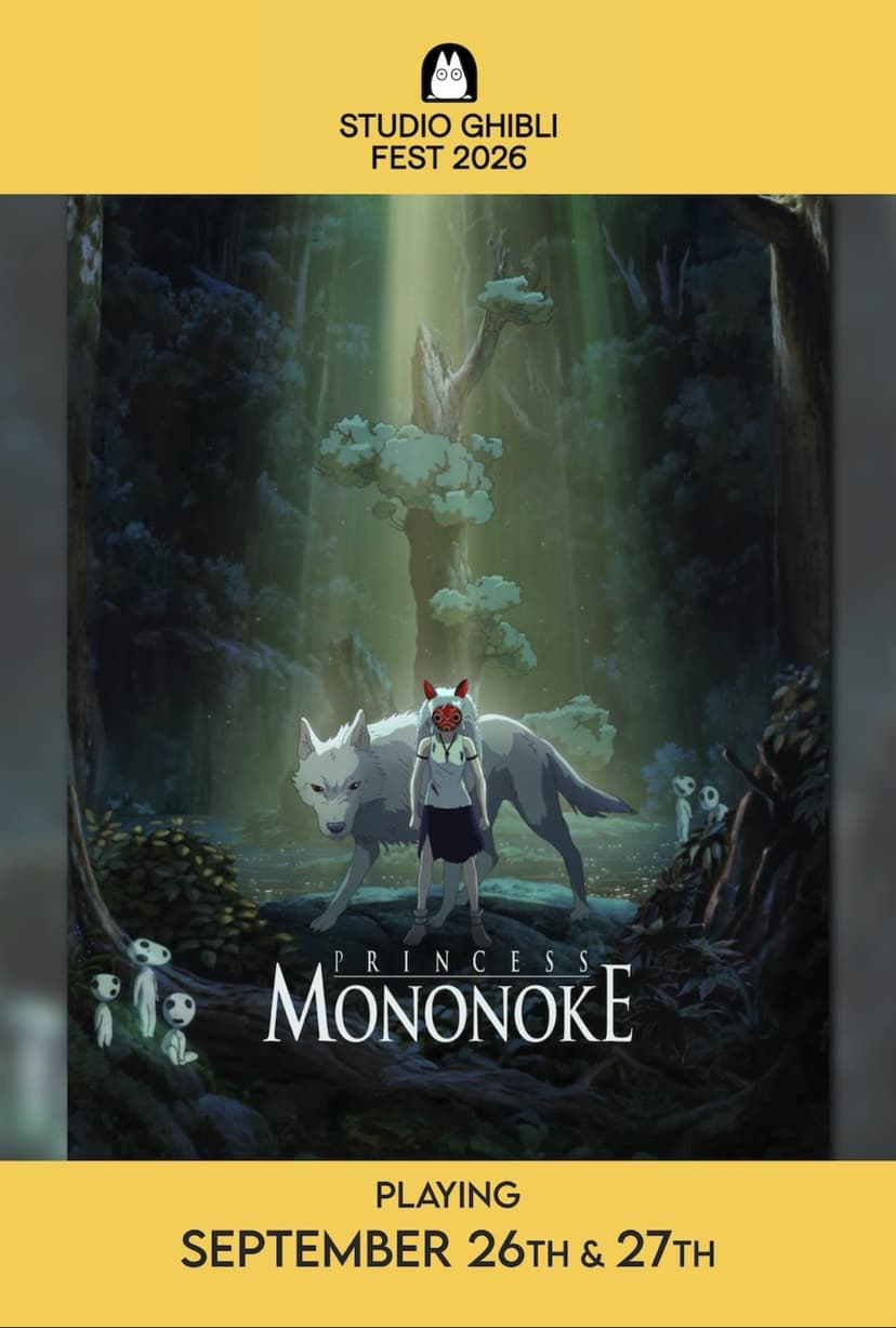 Poster for the film Ghibli Fest ~ Princess Mononoke