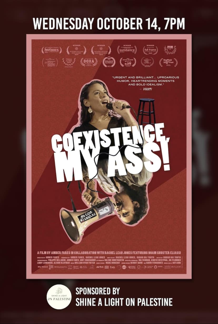 Poster for the film Coexistence, My Ass!